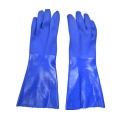 30cm Triple dipped blue chemical pvc gloves